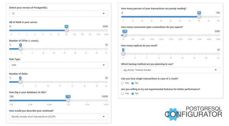 Overview . pgConfigurator