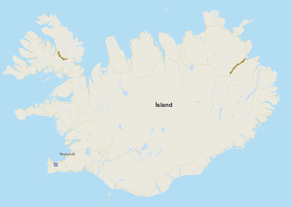 OSM to Postgis - QGIS Map of iceland