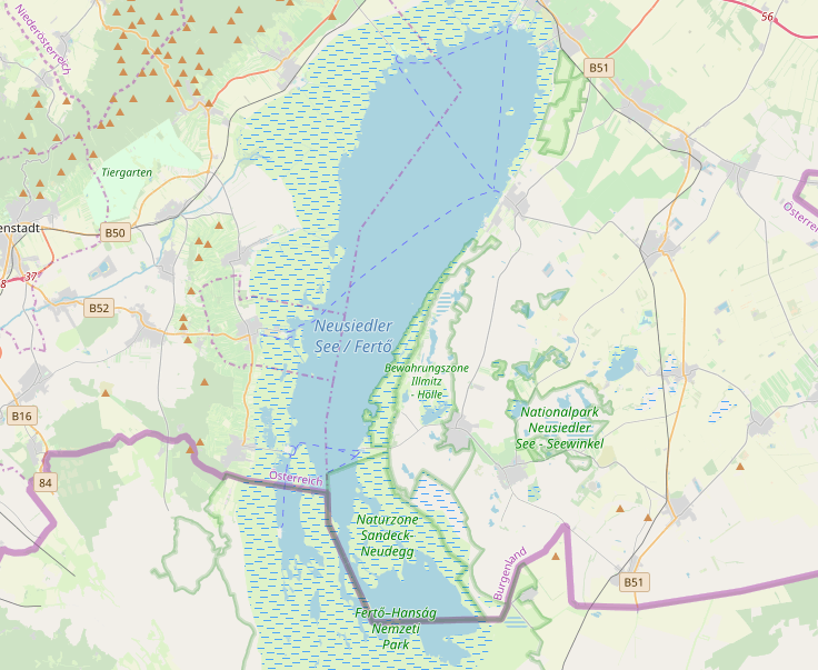 Map of Neusiedlersee - Geoserver