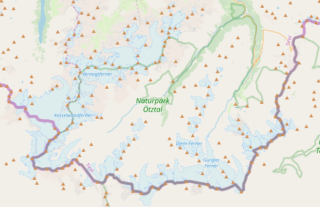 Map of Ötztal - Geoserver