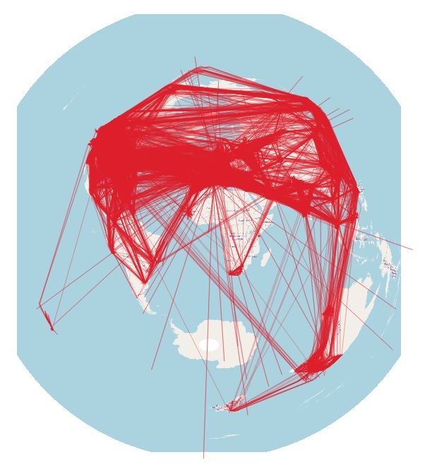 Figure 1 Flight vectors world, 2022-02-28
