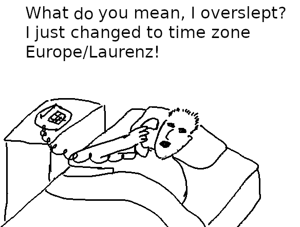 Time zone as an excuse for oversleeping