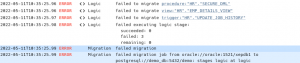 PostgreSQL Migration - show all errors - CYBERTEC Migrator