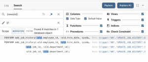 PostgreSQL Migration - Search and Replace - CYBERTEC MIgrator