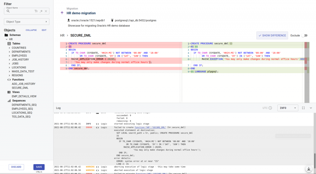 Code Editor - Migrator