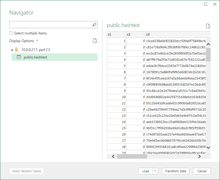 Navigator Pane by Npsql