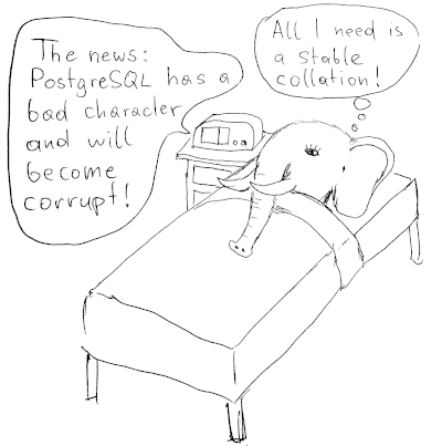 Elephant with character troubles wishes for an ICU collation