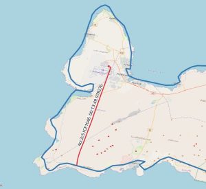 Figure 4 Clipped vector intersecting with Iceland, icao24 